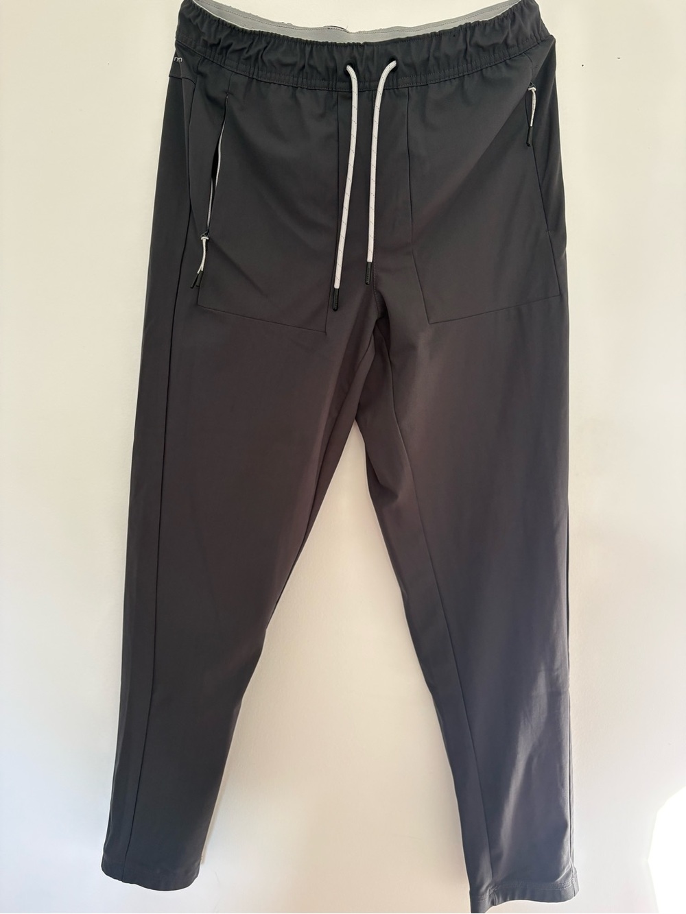 Men's Black Tech Joggers with Drawstring Waist